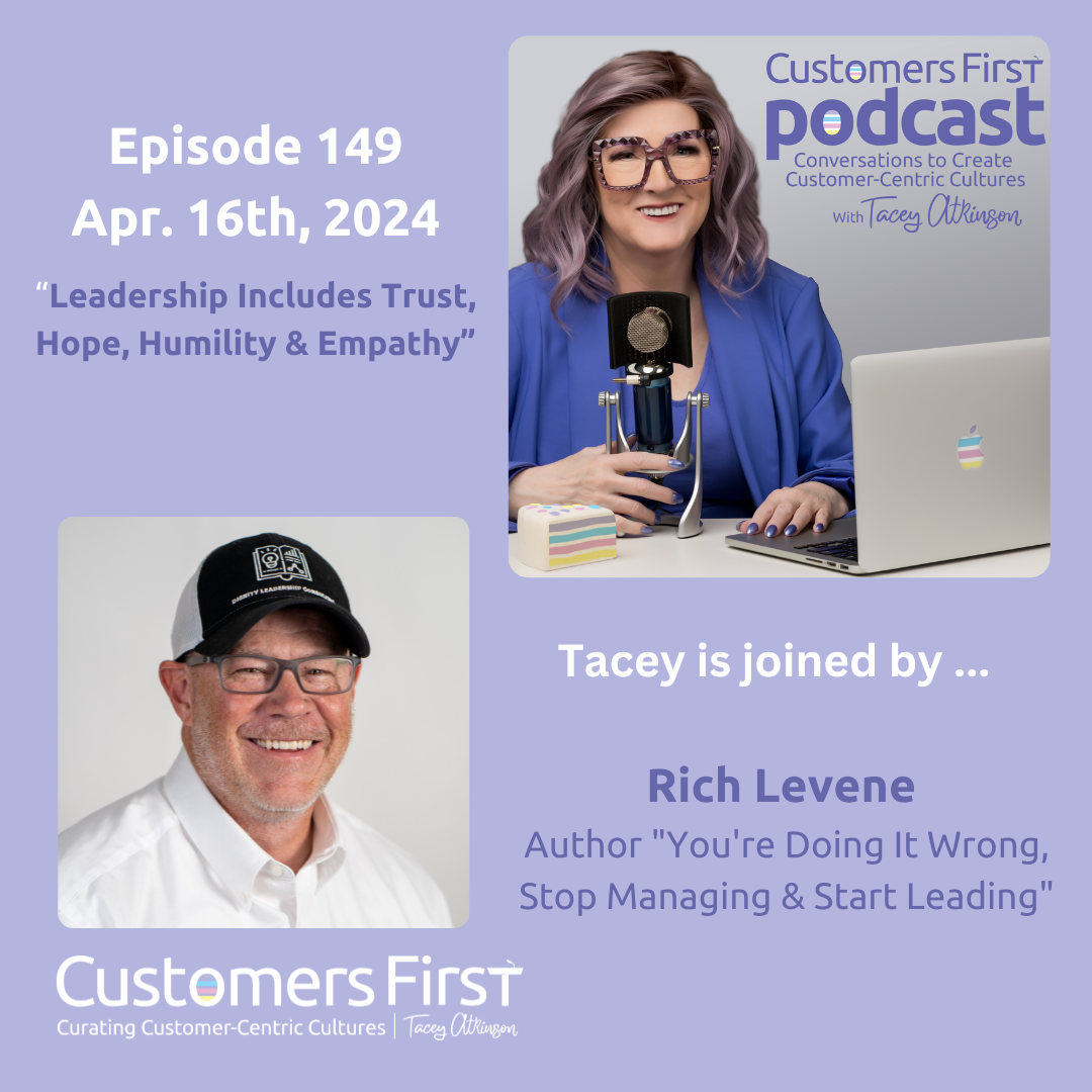 Tacey Atkinson and Rich Levene on the Customers First Podcast
